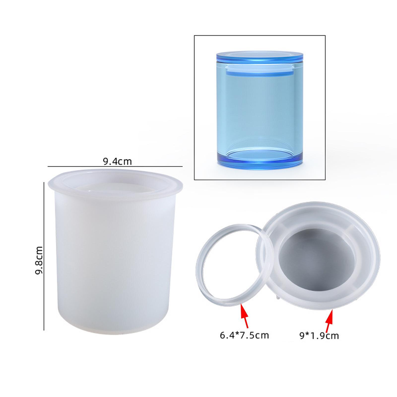 Storage Sealed Bottle Mold for Making Jewelry Storage Mould Flower Pot Soap Candle Holder