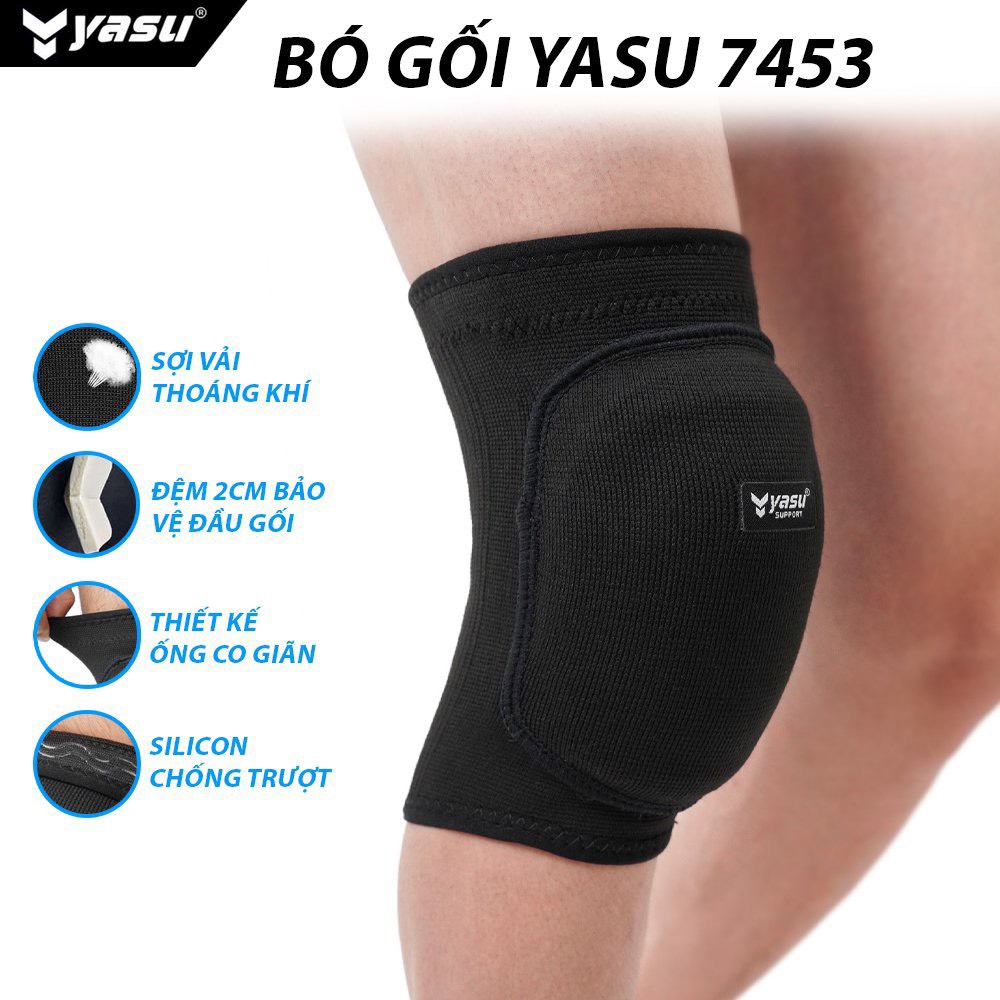 Bó gối có đệm bảo vệ thể thao cao cấp Yasu 7453(1 đôi