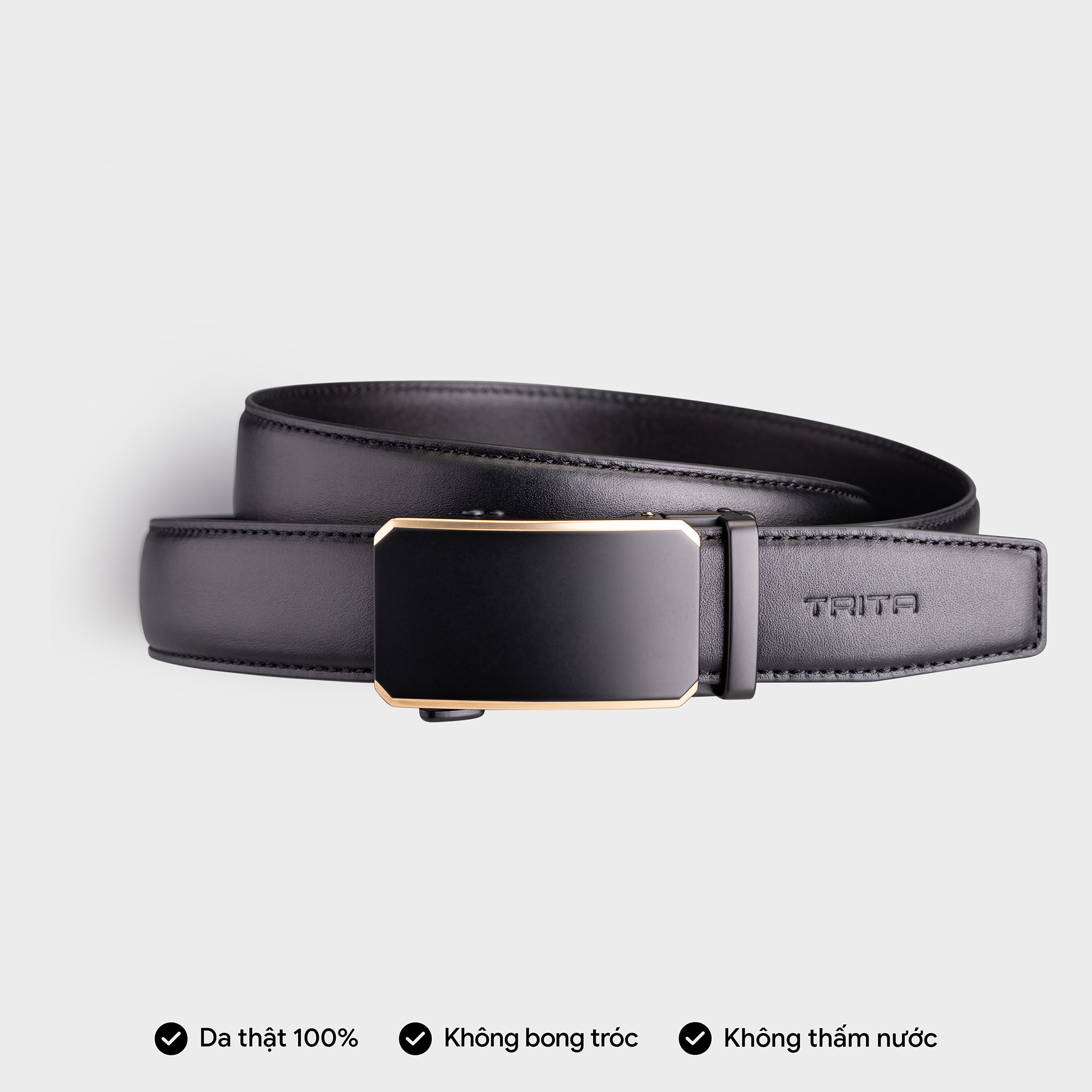 Thắt lưng nam da thật khóa tăng Trita RTL076