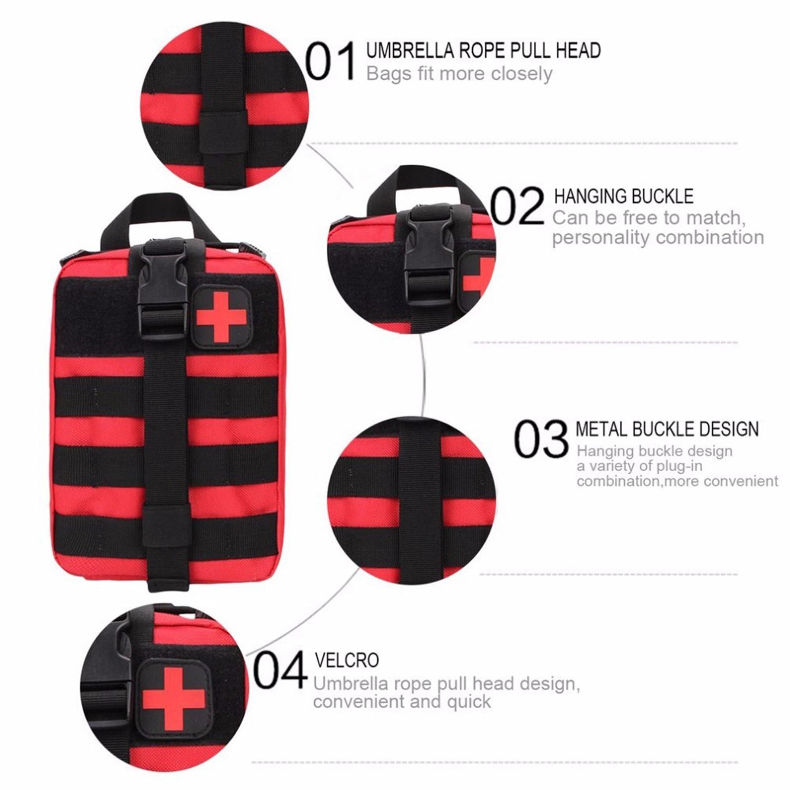 Tactical Bag First Aid Kit Outdoor Emergency Survival Pouch