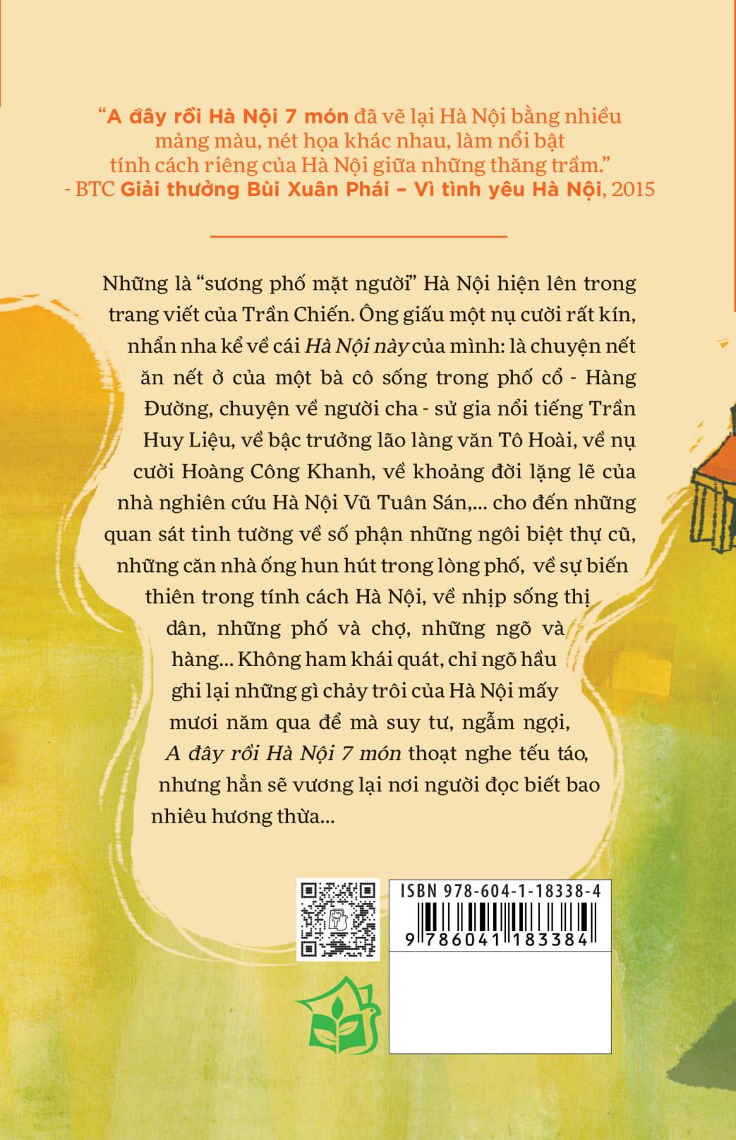 Sách A Đây Rồi Hà Nội 7 Món (Tản Văn)