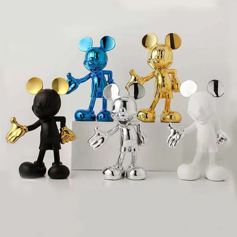 Tượng Chuột Mickey 3, tượng trang trí, trang trí bàn, quà tặng decor