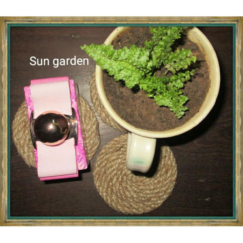 ĐẾ LÓT LY CỐC VẬT TRANG TRÍ DÂY THỪNG ĐAI VINTAGE