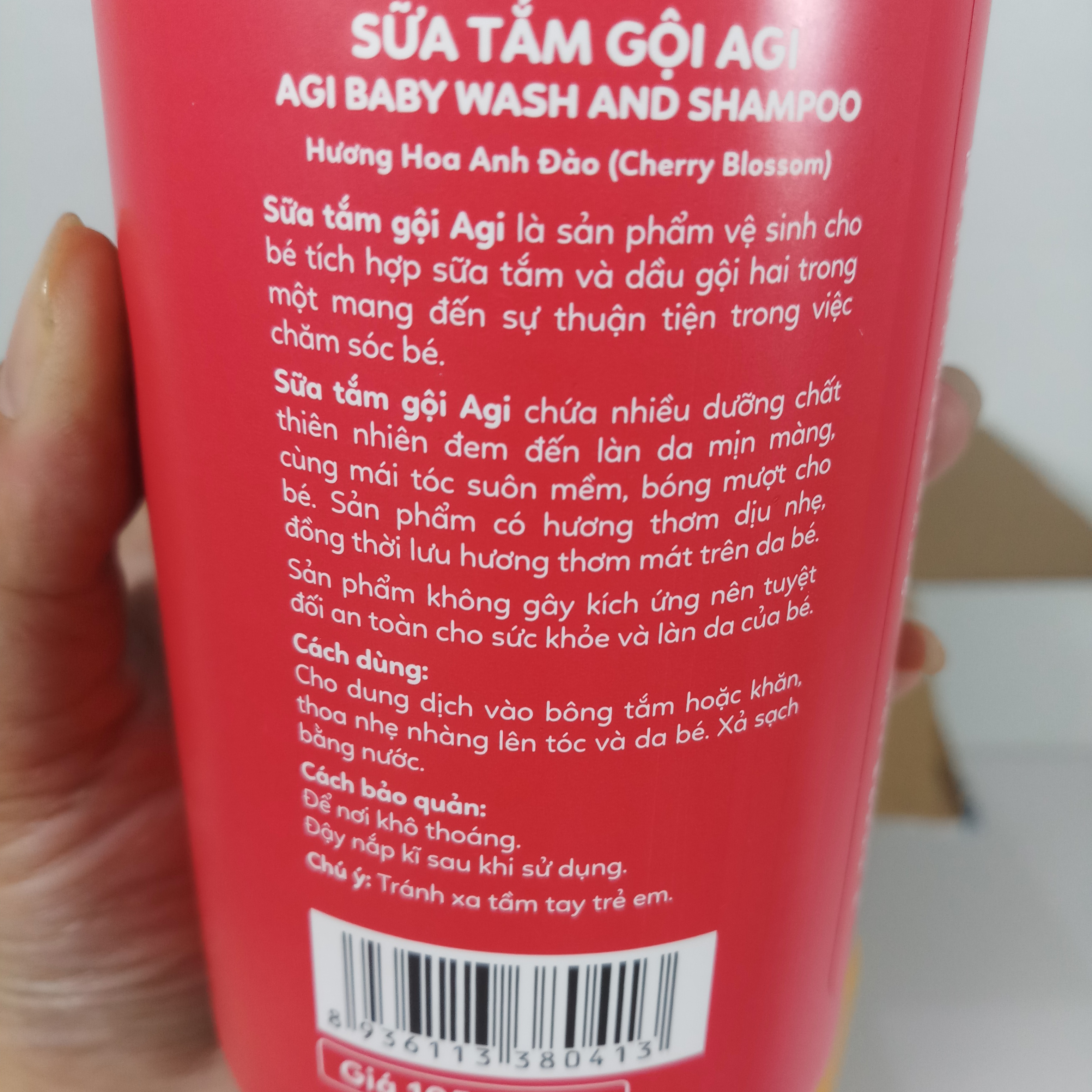 Combo 2 Chai Sữa Tắm Gội Agi - Hương Hoa Anh Đào