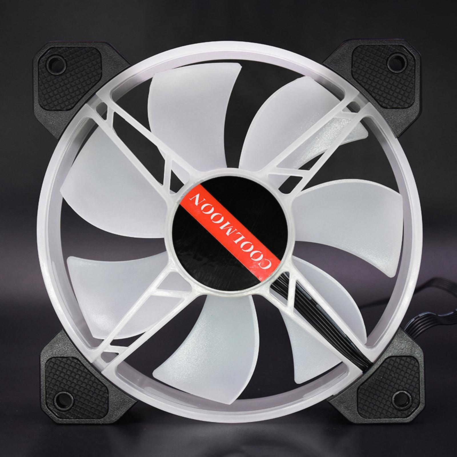 120mm Rainbow Case Fan, 120×120×25mm Colorful Fans for Computer Case CPU Coolers