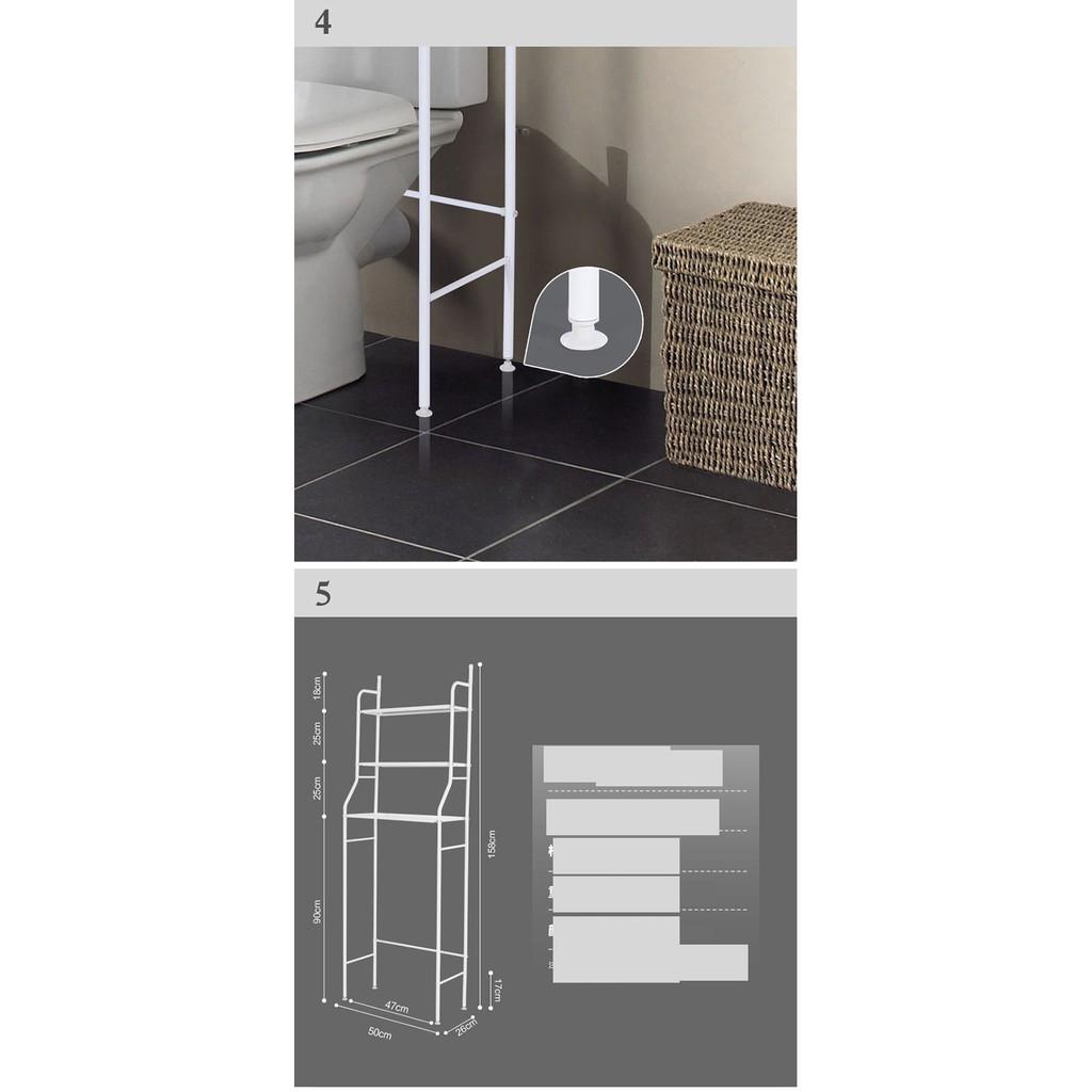 Kệ treo để đồ nhà tắm 3 tầng đa năng sơn tĩnh điện