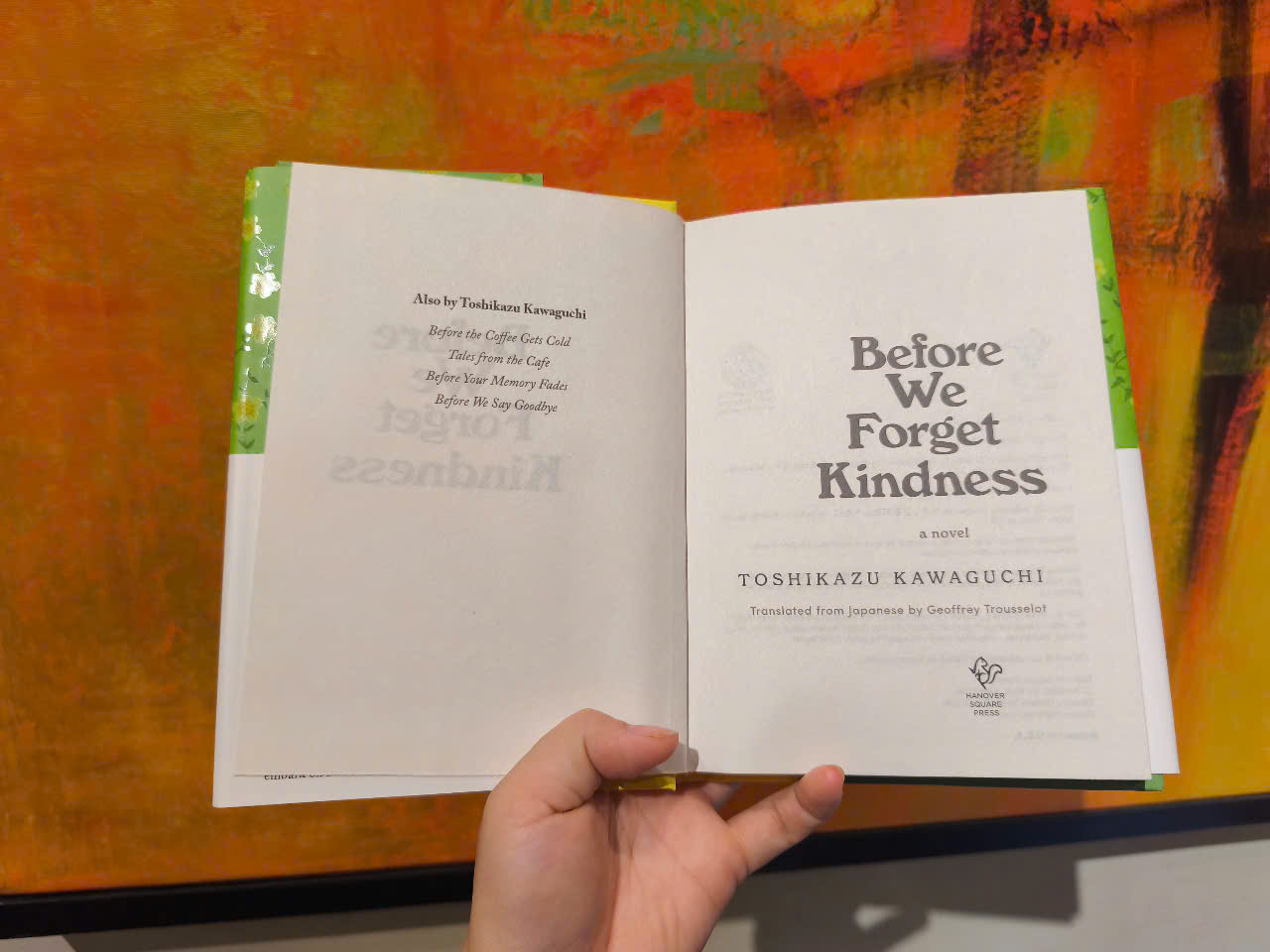 Sách - Before We Forget Kindness: A Reflective Novel Exploring Memories, Family Bonds and Forgiveness from a Magical Café ― BÌA CỨNG US