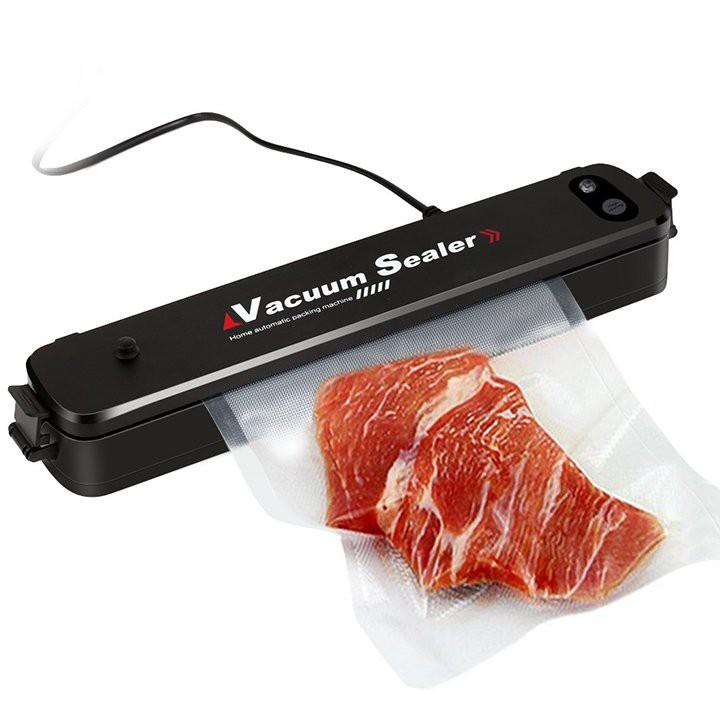 Máy Hút Chân Không Thực Phẩm Túi Chè Trà Vacuum Sealer Công Suất 90w - Máy Hàn Miêng Túi Có Kèm 10 Túi Hút Chân Không