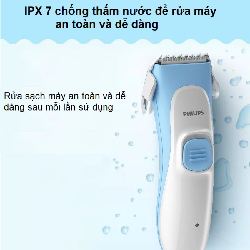 Tông đơ cắt tóc trẻ em thương hiệu cao cấp Philips HC1055/15 series 1000 - Hàng Chính Hãng