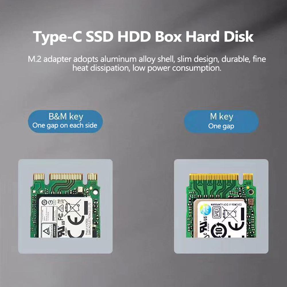Hộp ổ cứng SSD Type-C cho PC phổ thông