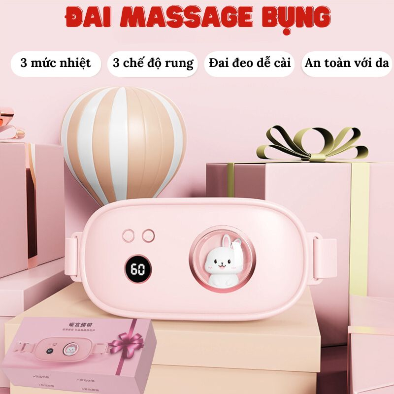 Máy Chườm Ấm Bụng, Đai Chườm Nóng, Massage Giảm Đau Bụng, Đau Lưng Khi Đến Kỳ Kinh Nguyệt Cho Bạn Gái