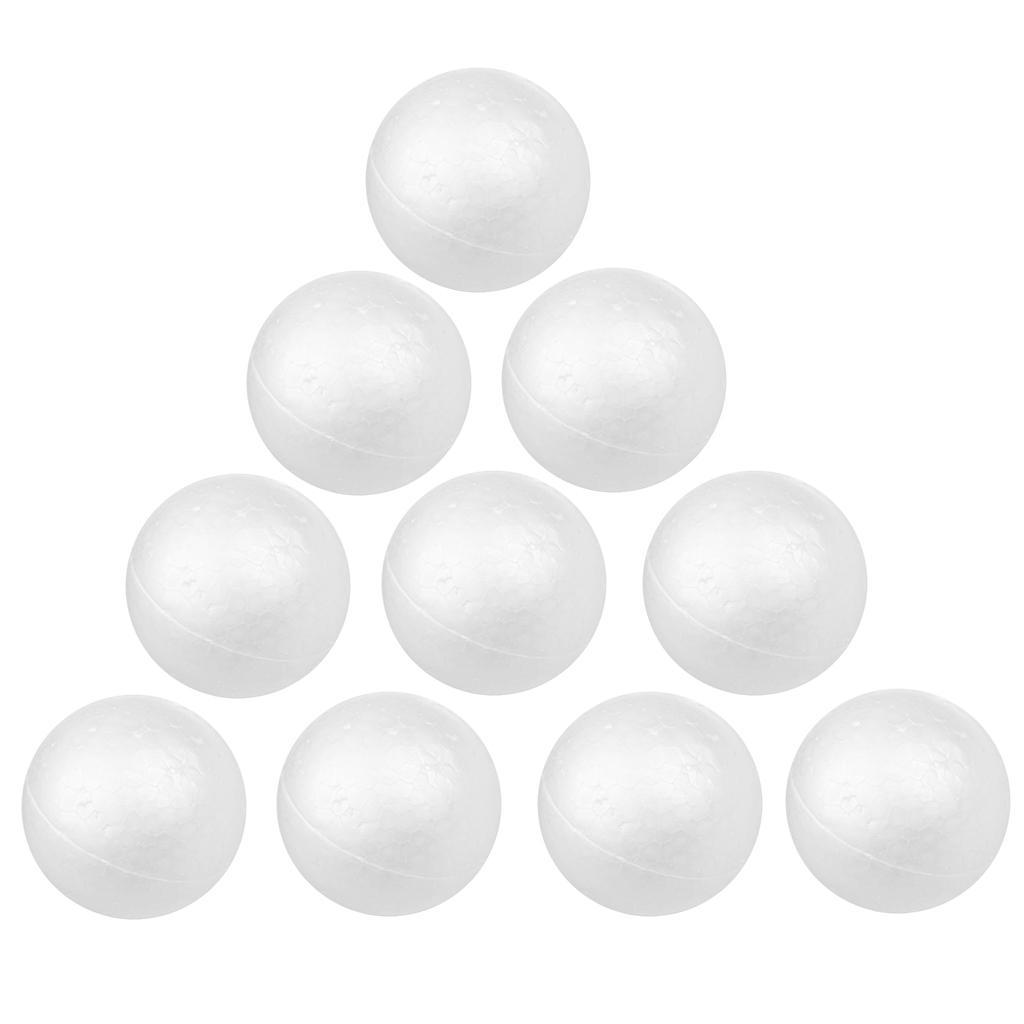 20x White Modeling Foam Balls Styrofoam for Craft Christmas DIY 4cm 5cm