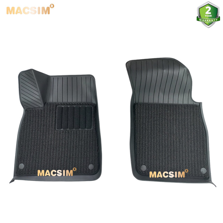 Thảm lót sàn ô tô 2 lớp cao cấp dành cho xe Audi Q7 2016+ nhãn hiệu Macsim 3w chất liệu TPE