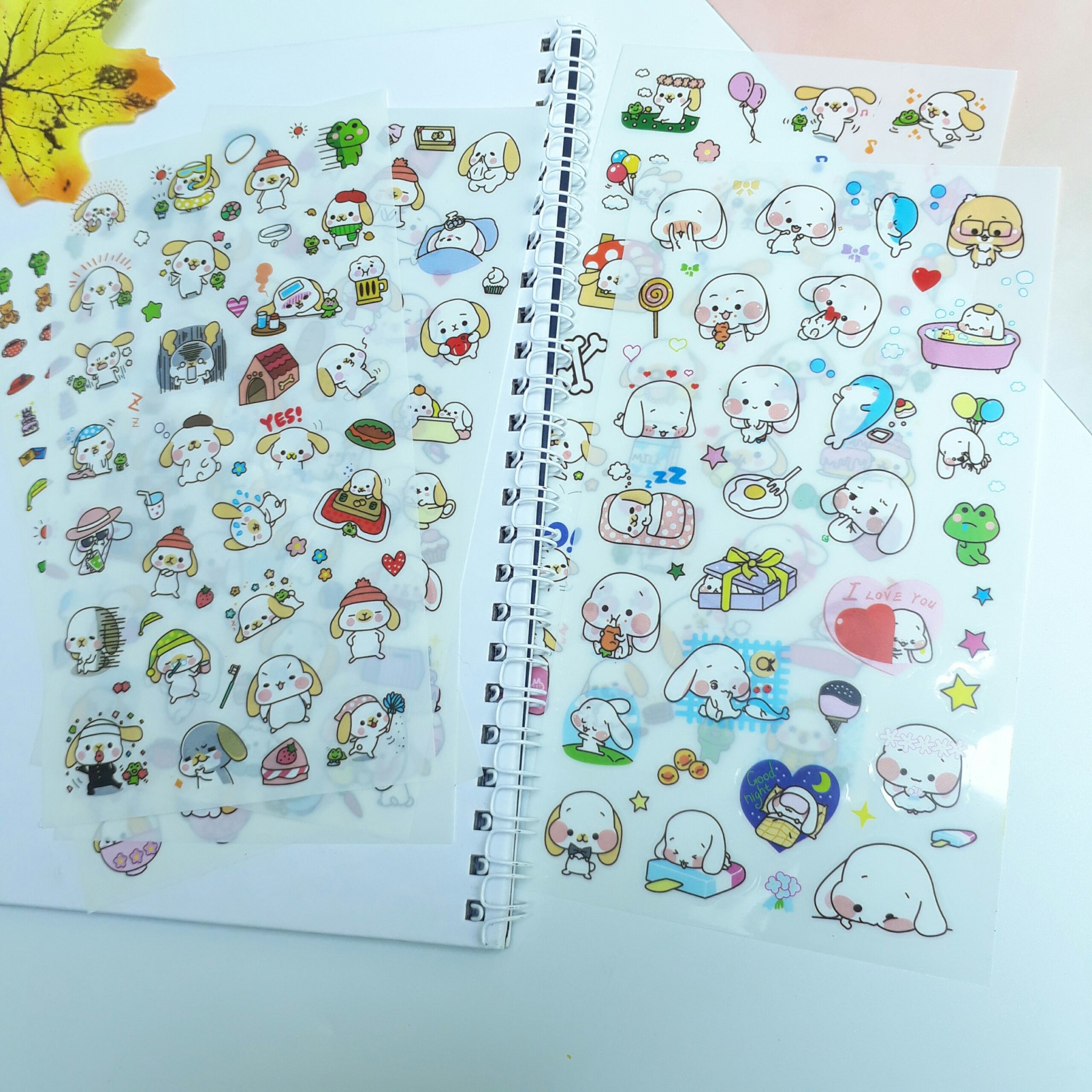 Bộ 6 Miếng Sticker Cún Con Happy