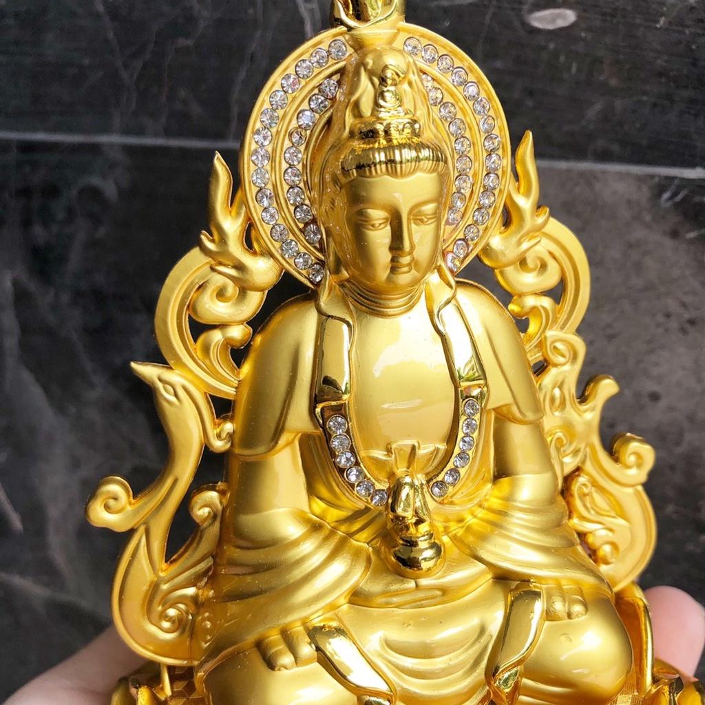Tượng Phật Quan Âm Đài Sen 2 Mặt Cao Cấp Đặt Taplo Phong Thủy - Sang Trọng