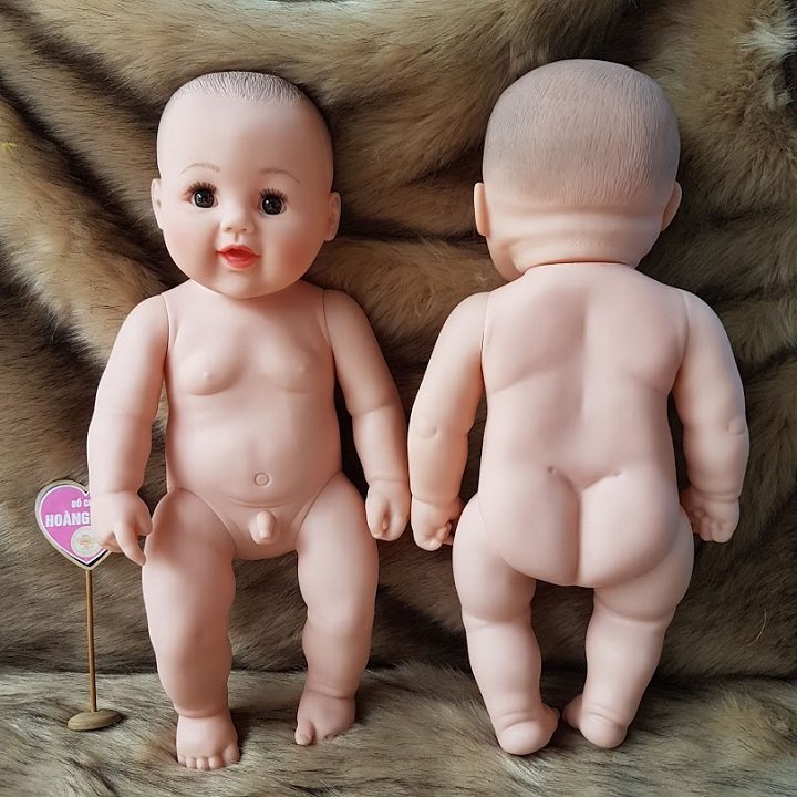 Búp Bê Tái Sinh Bé Trai Áo Thỏ Nhựa Mềm 50cm - Silicone Reborn Baby 20 icnh Doll