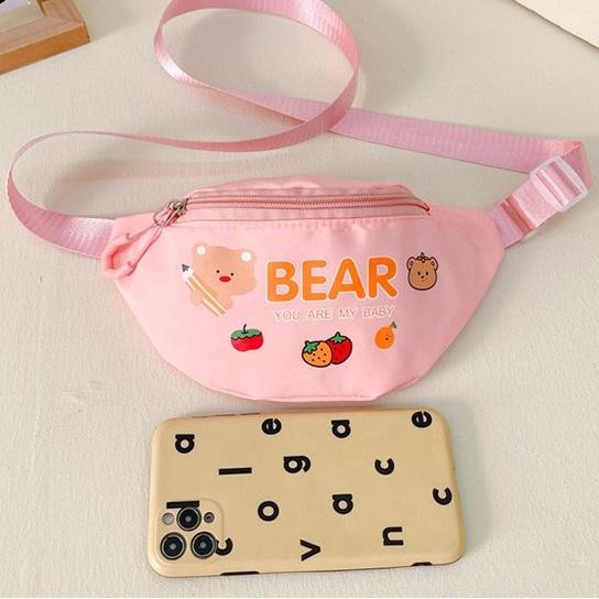 Túi Đeo Chéo Bao Tử Cho Bé 24x14x5cm Mẫu Bao Tử Bear