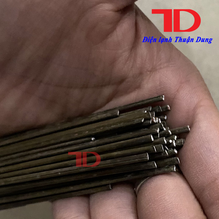 Que hàn dẹt, dài 50cm, dày 1.9mm hàn nhôm với đồng, đồng với đồng, không cần hàn the, Điện lạnh Thuận Dung