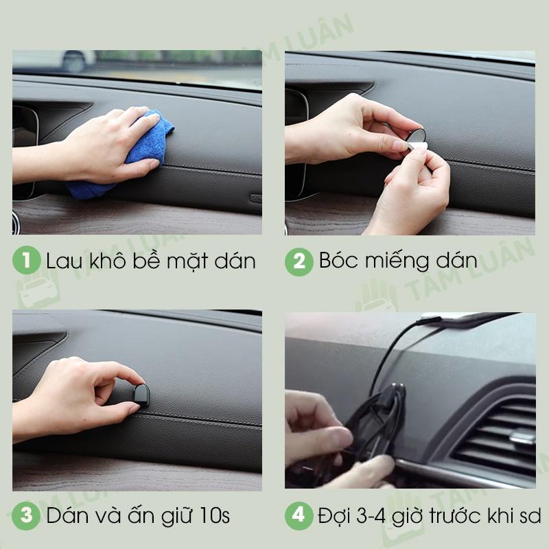 Móc treo đồ ô tô, xe hơi dính chắc chắn, nhỏ gọn tiện lợi