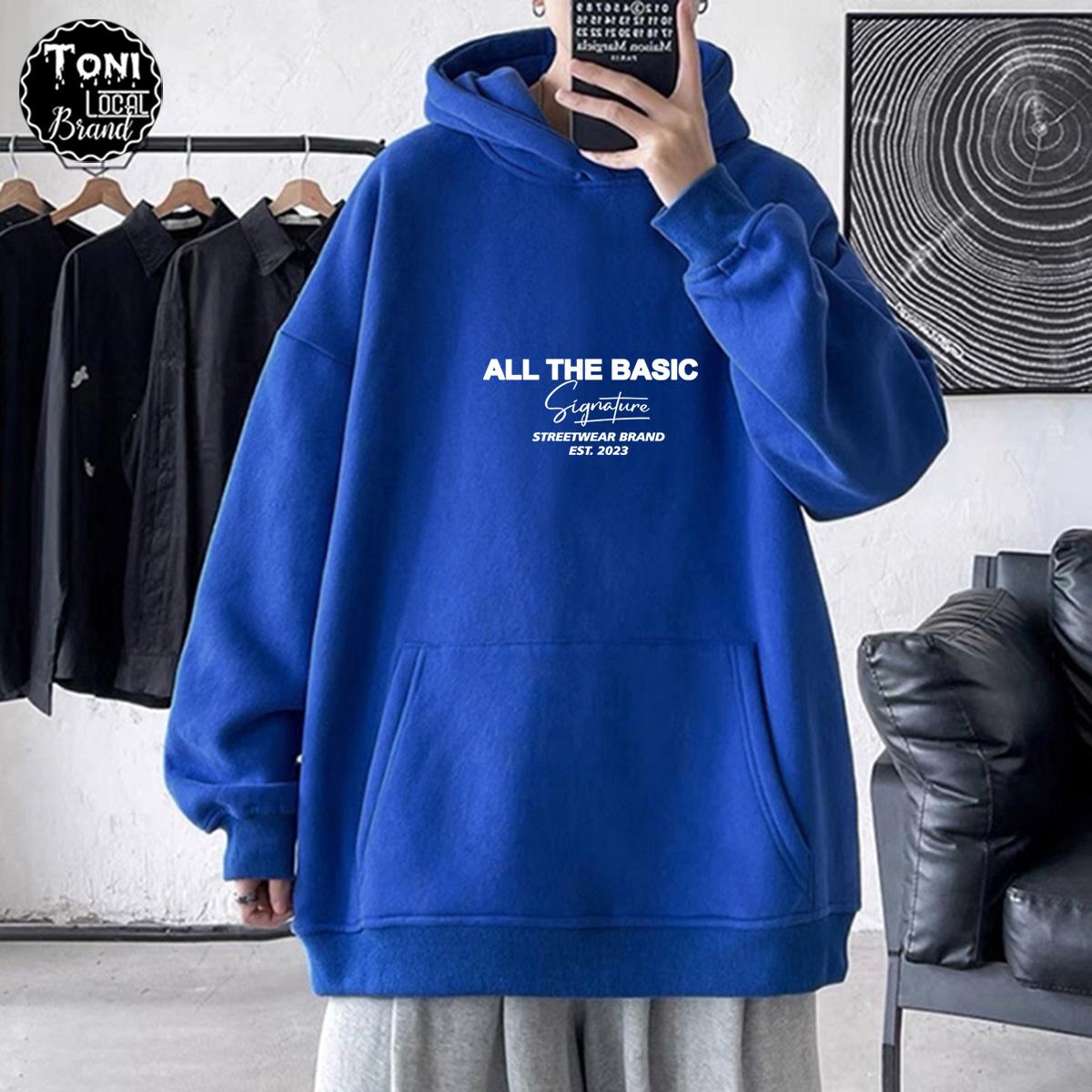 Áo Hoodie Local Brand ALL THE BASIC nỉ bông form rộng Unisex full box