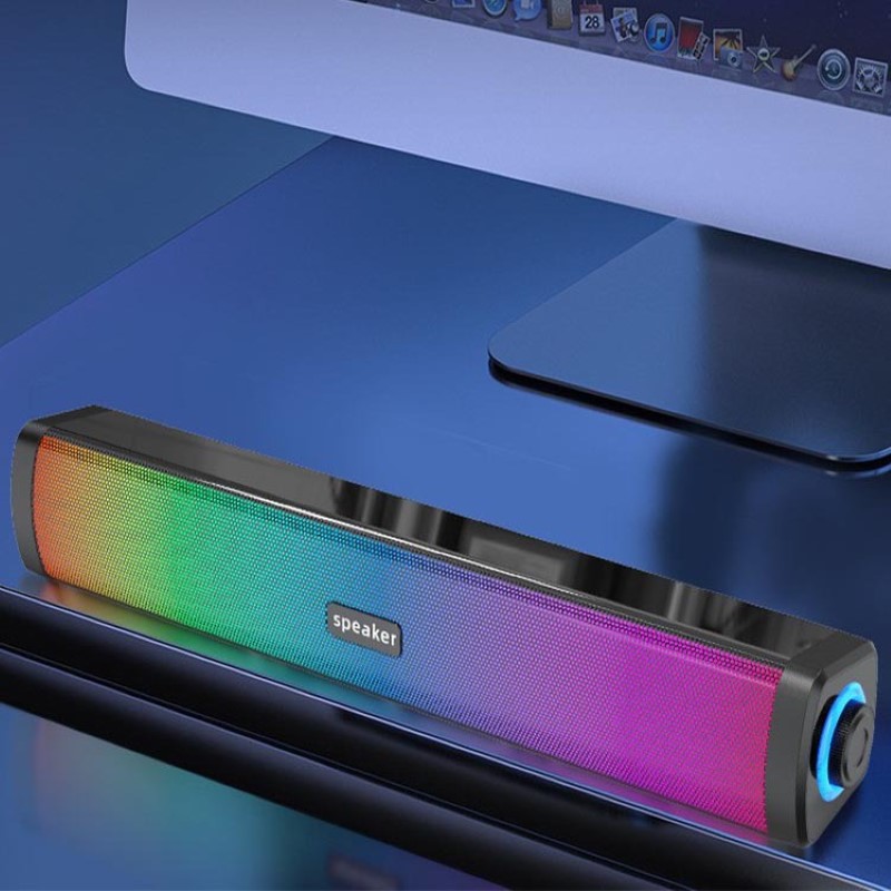 Loa thanh vi tính E1411 led RGB cho máy tính Laptop hàng nhập khẩu