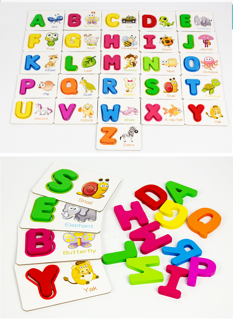 Đồ chơi ghép chữ English Letter Learning Card