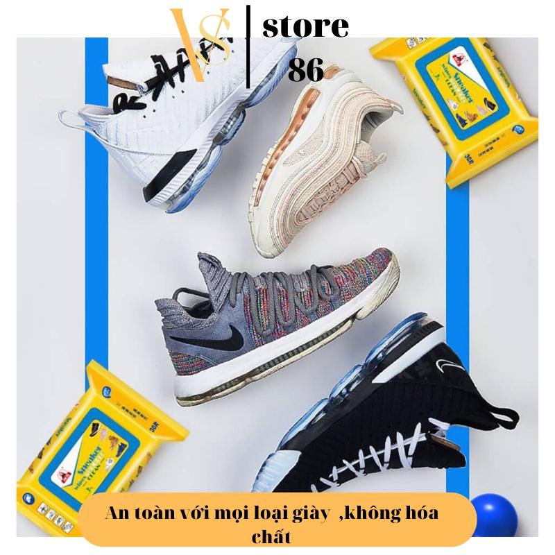 Khăn Giấy Lau Giày Siêu Sạch SNEAKER Hộp 30 Tờ Siêu Hot Không Hoá Chất Làm Hại Vải 00036