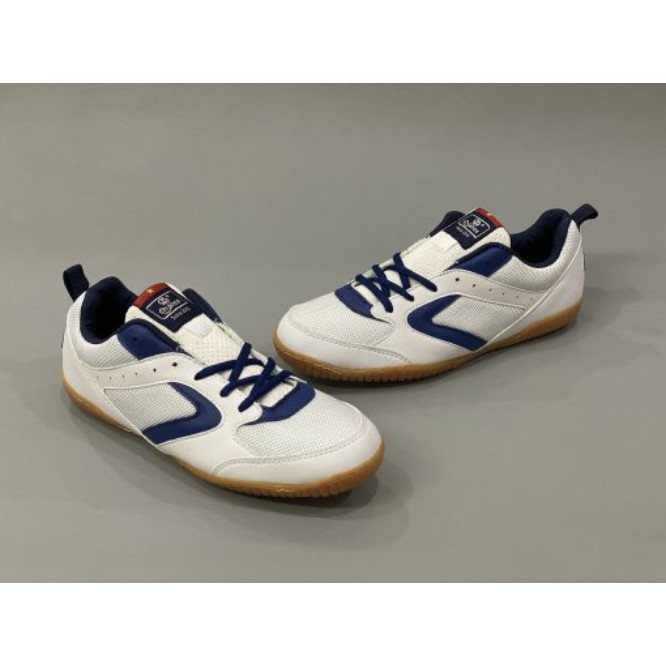 Giày Chơi Cầu Lông Chí Phèo 005 Dành Cho Nam Và Nữ - Trắng Sọc Navy - 39