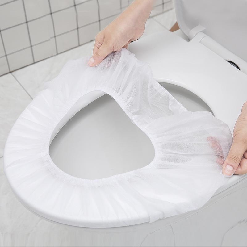 Miếng Lót Bồn Vệ Sinh, Bọc Lót Bệ Ngồi Bồn Cầu, Tấm Lót Chống Thấm Cho Toilet, Dùng 1 Lần Tiện Lợi, Dễ Dàng Mang Theo
