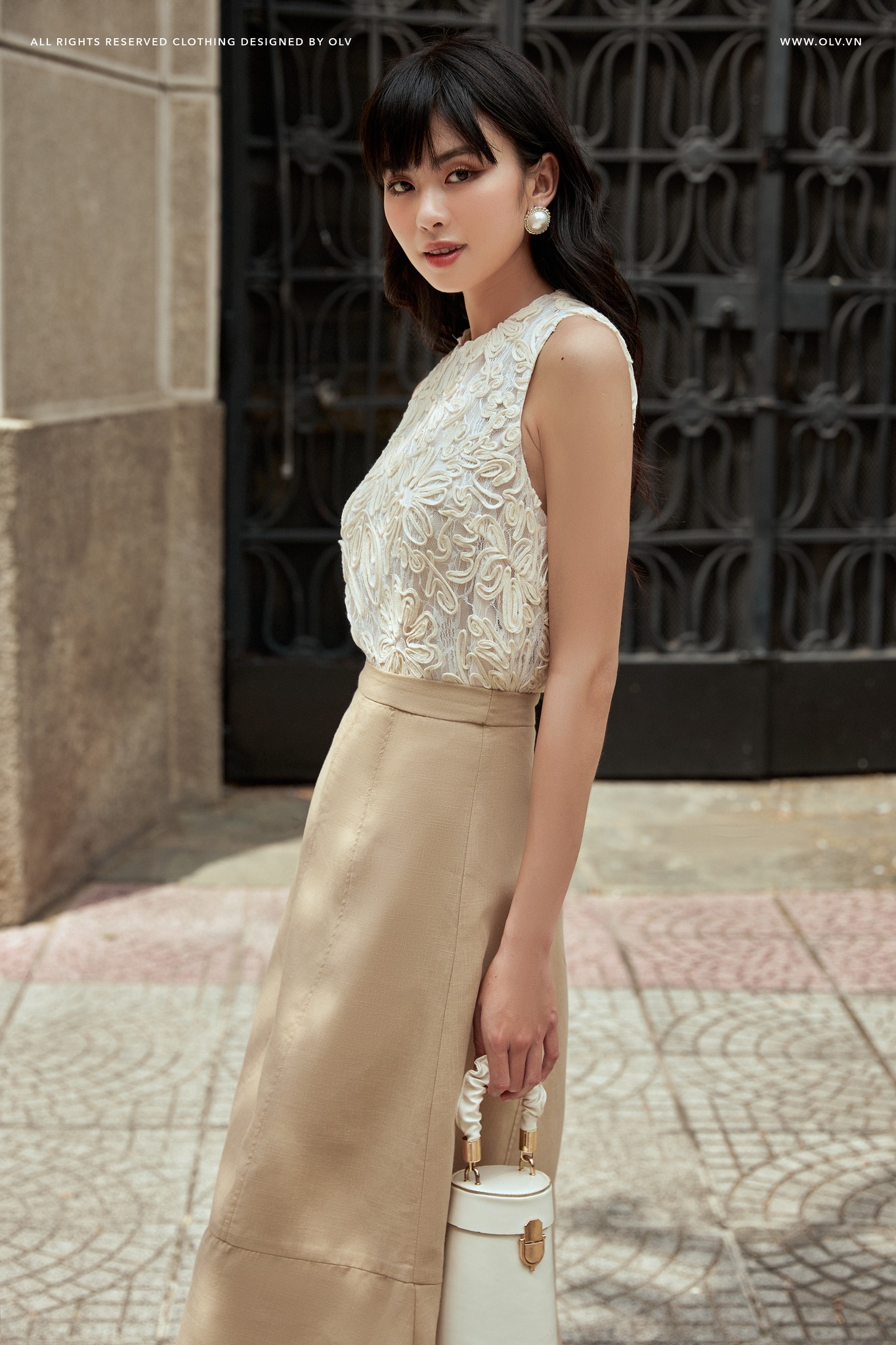 OLV - Áo Josie Cream Top