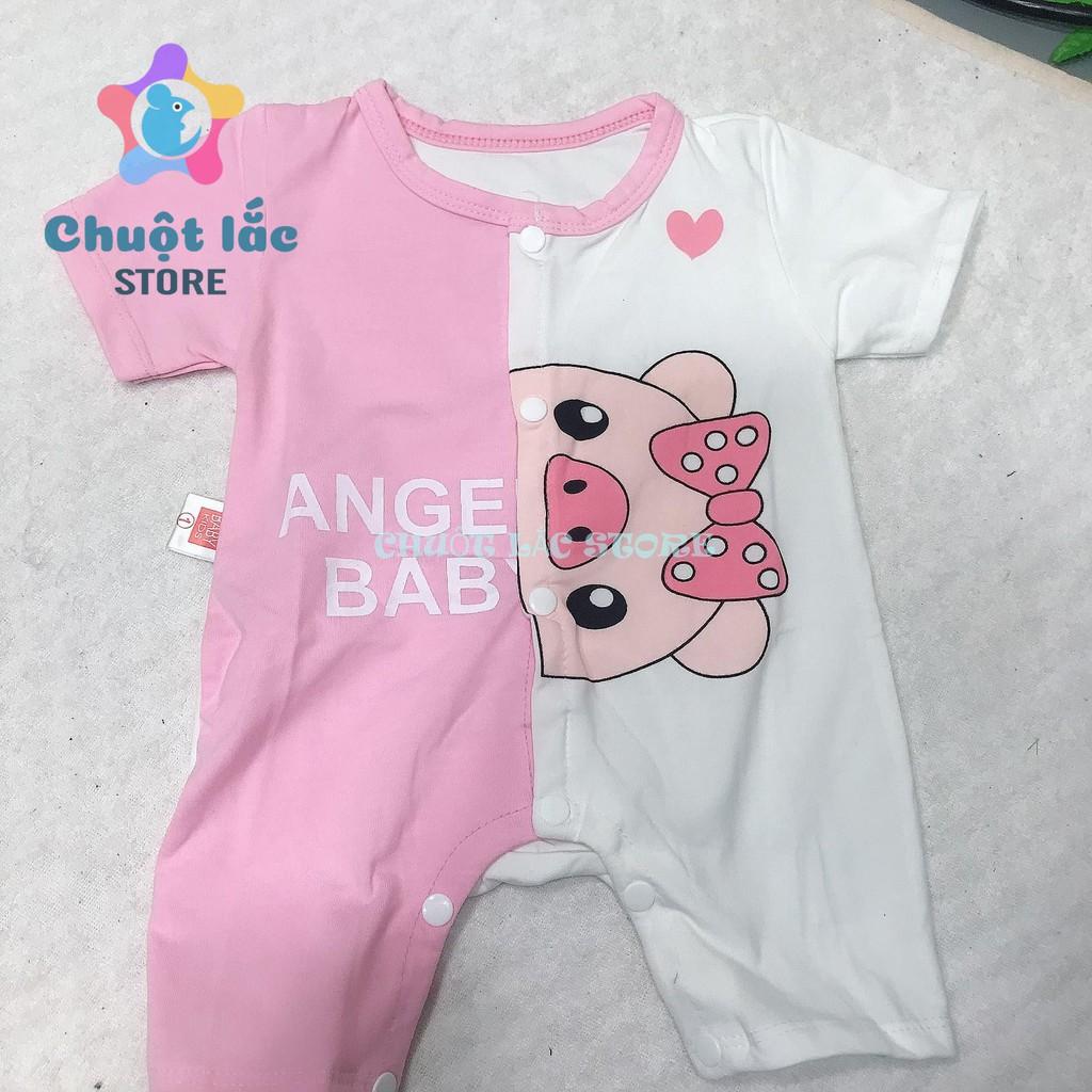 Body tay ngắn cho bé sơ sinh kèm mũ size từ 3kg đến 12kg