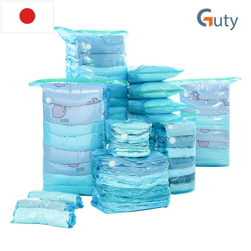 Set 8 túi hút chân không dùng để cất quần áo, đựng chăn màn , mang du lịch bảo vệ đồ dùng tặng kèm bơm tay