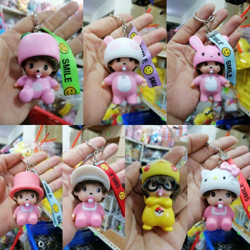 MÓC KHÓA EM BÉ NGẬM NÚM CÓ DÂY DỄ THƯƠNG