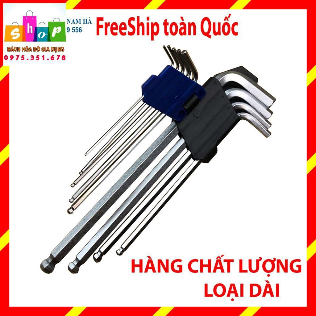 Bộ lục giác đầu bi, đầu hoa thị đa năng 9 món / bộ lục lăng / bo luc giac / bộ lục giác xịn / bộ lục giác