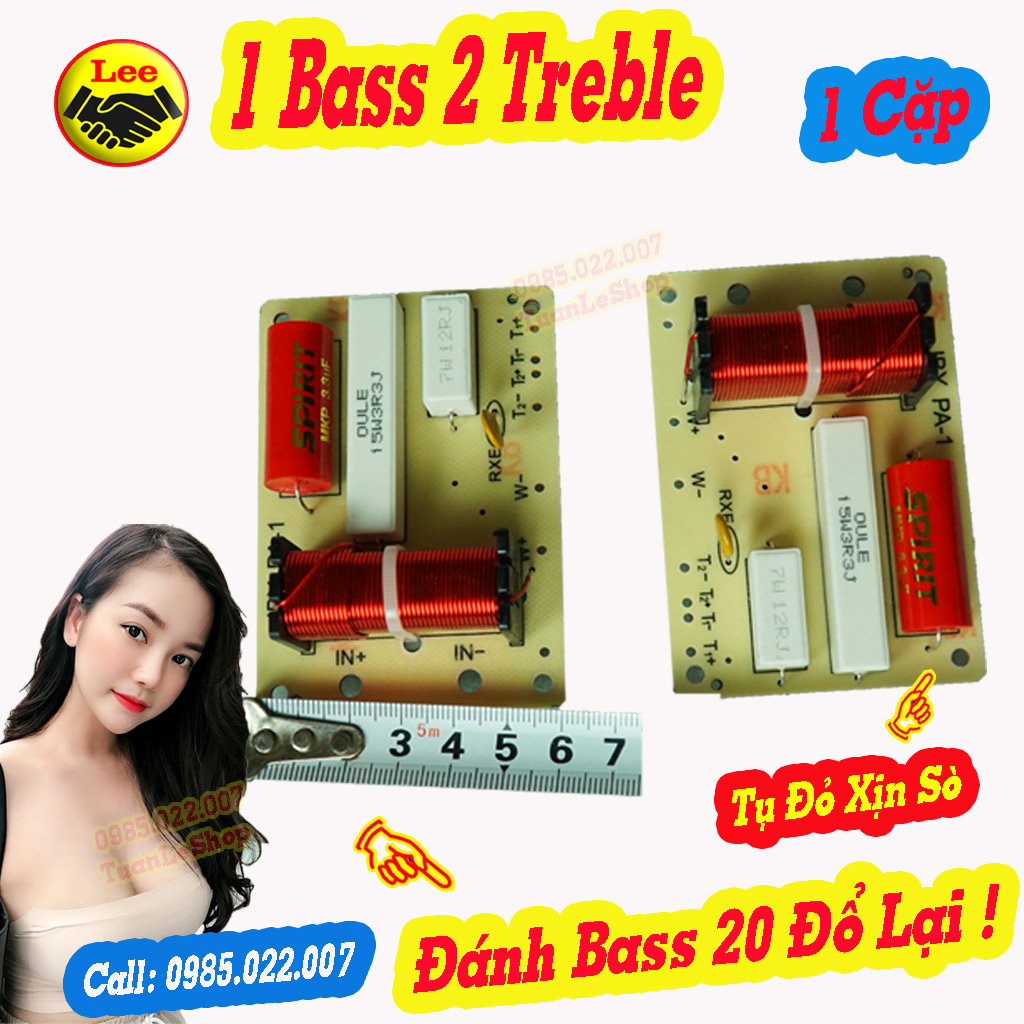 MẠCH PHÂN TẦN 1 BASS 2 TREBLE PA-1,MACH PHAN TAN 3 LOA - GIÁ 2 MẠCH LOA