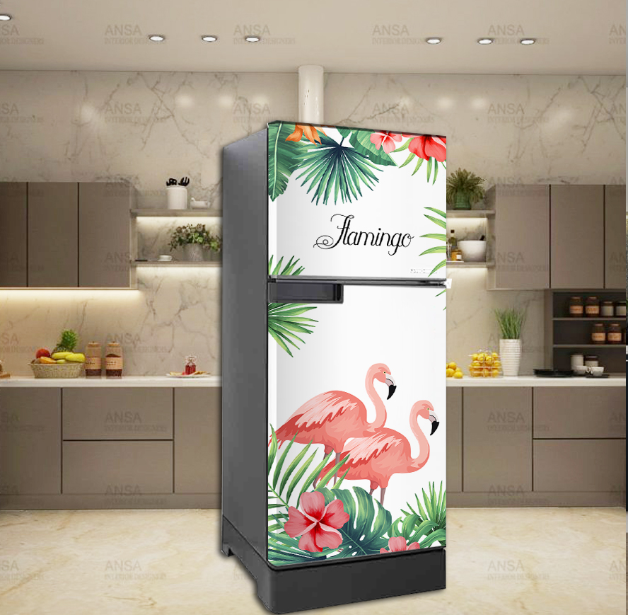 Giấy dán decal tủ lạnh Hồng Hạc  Huedecor chống nước, sẵn keo, đủ kích cỡ
