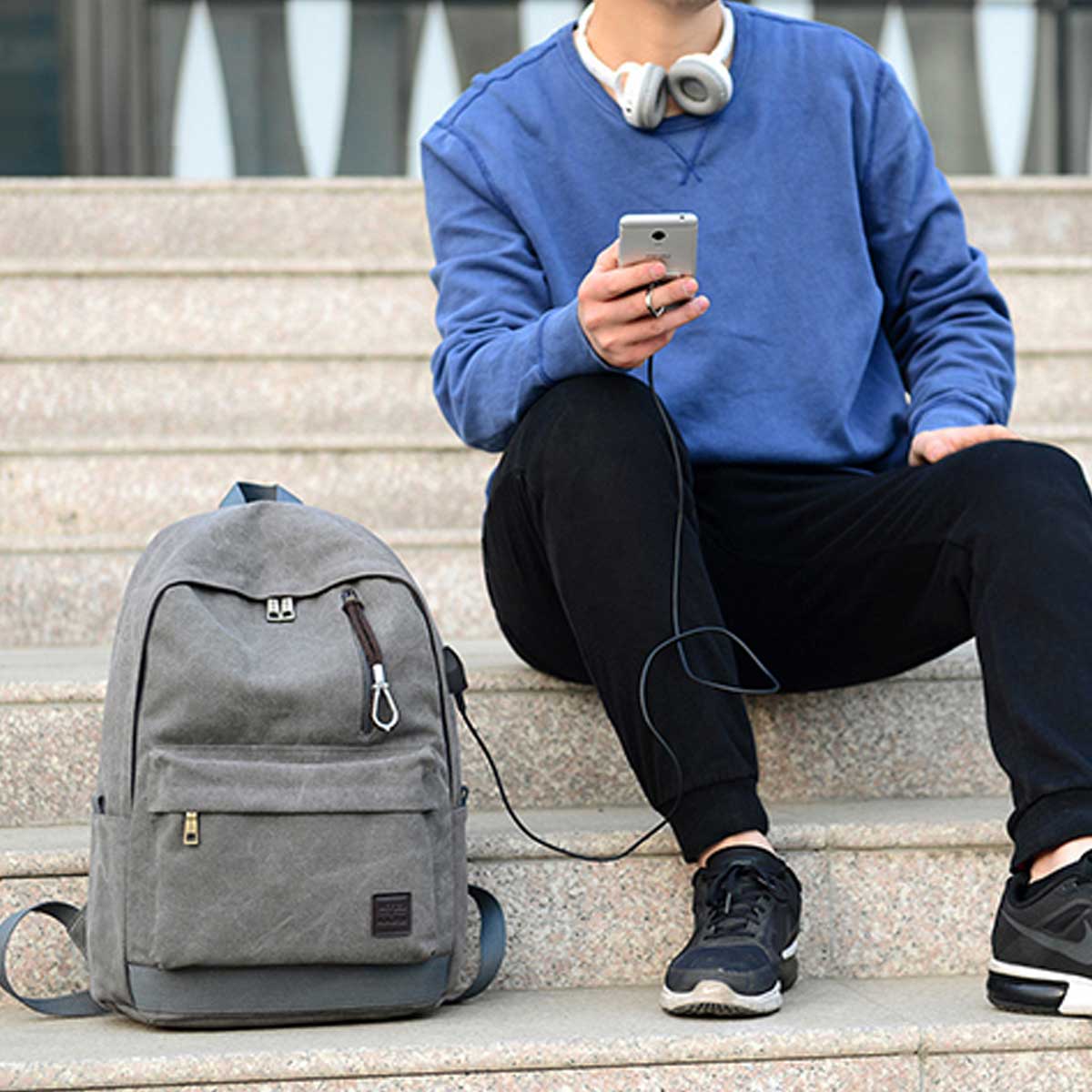 Balo Nam Vải Canvas Bền Đẹp