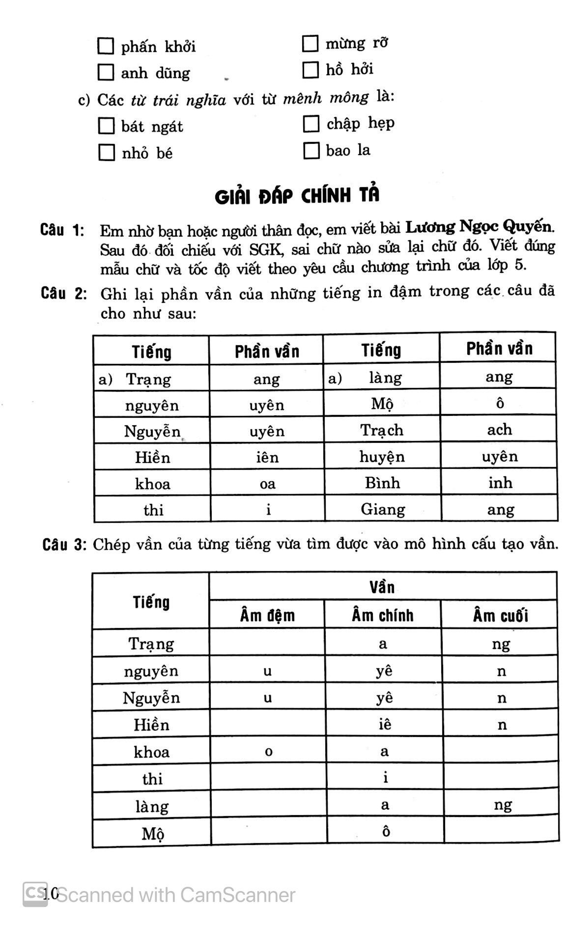 Bồi Dưỡng Nâng Cao Kiến Thức Tiếng Việt Lớp 5