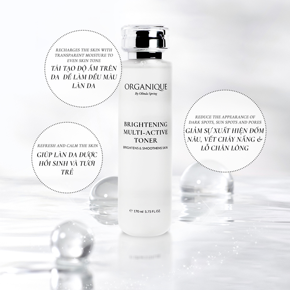 Nước cân bằng Dưỡng trắng Brightening Multi-Active Toner 170ml