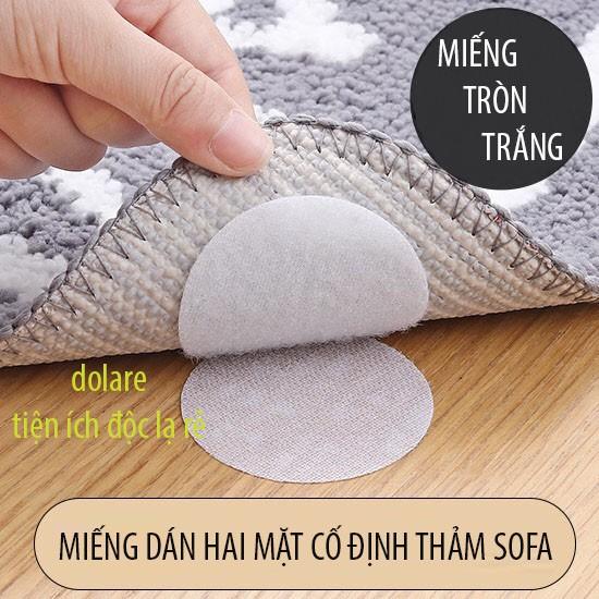 Combo 5 Miếng Dán 2 mặt Chống Trượt Thảm Lót Sàn, Cố Định Thảm, Drap Trải Giường, Sofa, Đệm Ghế