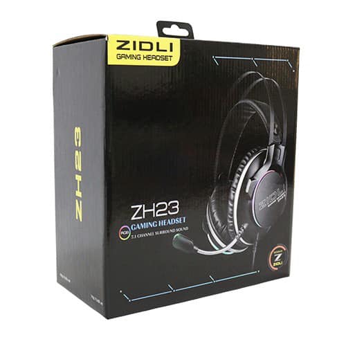 Tai nghe Gaming cao cấp ZIDLI ZH23 Mic 360 Ánh sáng Real RGB, Âm thanh vòm Sound 7.1 - Hàng Chính Hãng