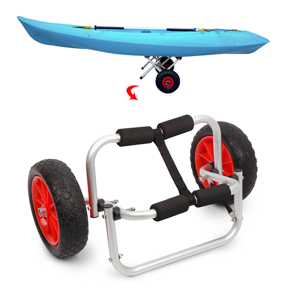 Xe đẩy thuyền Kayak có thể gập lại, tối ưu trọng lực, tải trọng 65kg