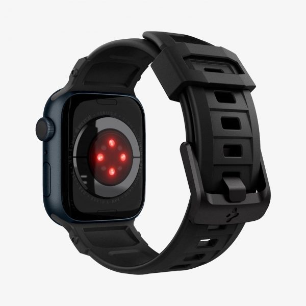 Dây đeo cao cấp Spigen Band Rugged Band cho Apple Watch Ultra 2/1 (49mm/45mm/44mm/42mm) – Thiết kế tinh tế, dẻo dai, Hàng chính hãng