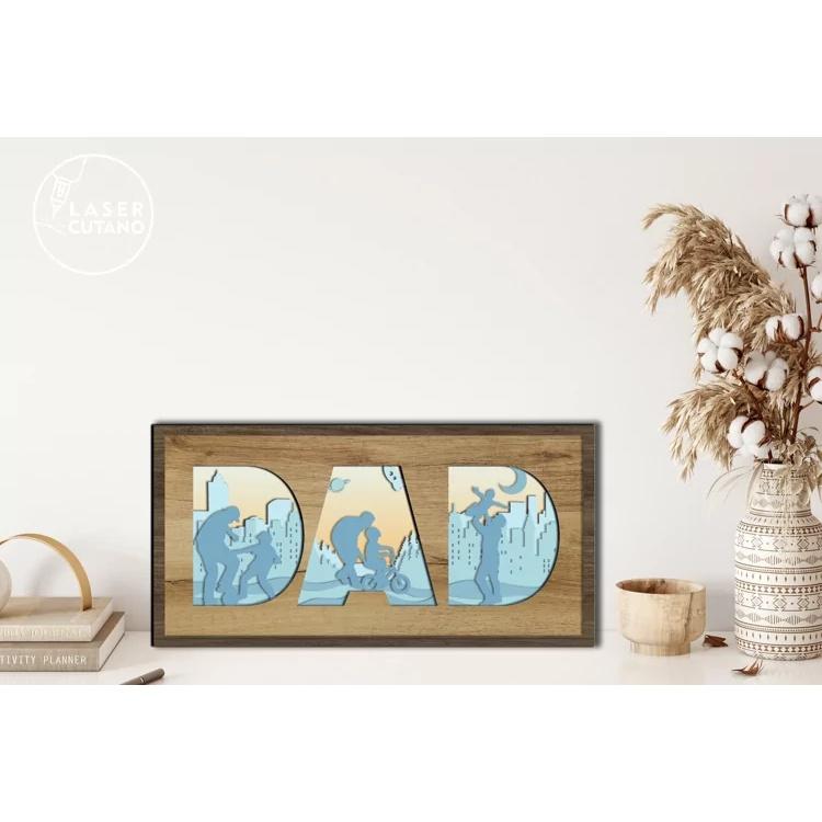 Đèn ngủ trang trí decor DAD dành cho cha