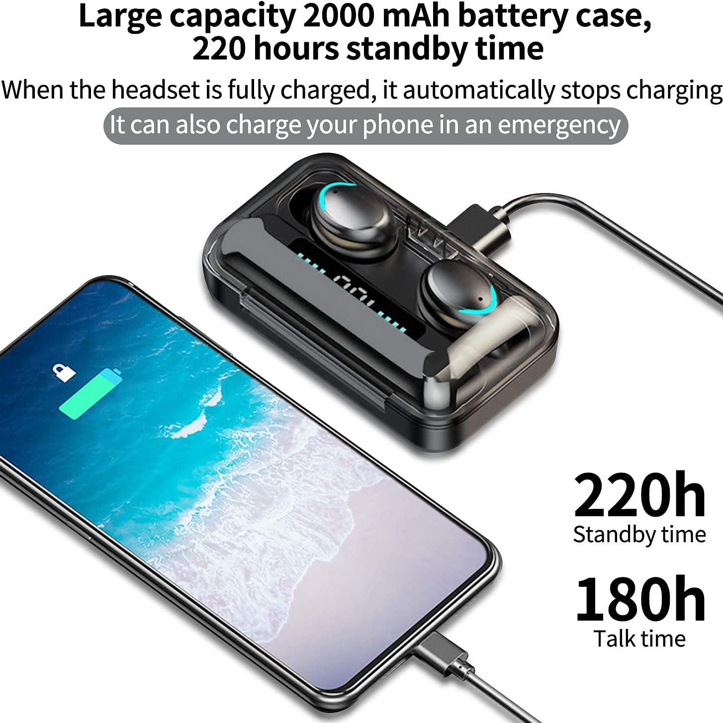 V5.1 F9 Tws Tai Nghe Không Dây Bluetooth Tai Nghe Nhét Tai Thể Thao Chống Thấm Nước Tai Nghe HiFI Stereo Arbuds Cho iPhone Xiaomi Android Pnhone