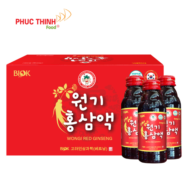 Nước Hồng Sâm Hàn Quốc WONGI RED GINSENG Hộp 10 chai