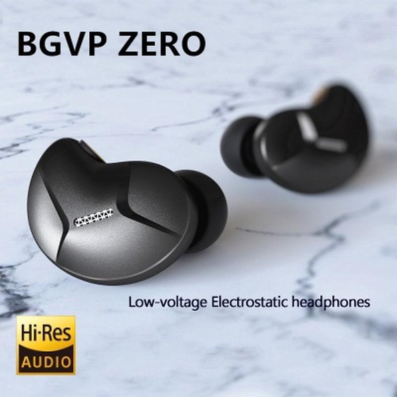 Tai nghe tĩnh điện BGVP ZERO phong cách mới nhất, màn hình có dây hifi trong tai có thể được thay thế bằng dòng lúa mì kiểm soát chất lượng âm thanh cao