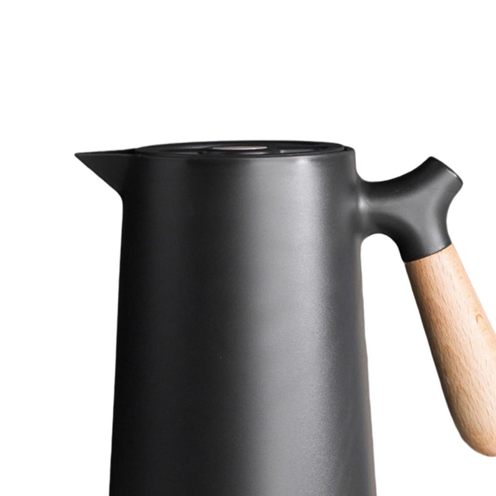 2 Pieces 1L Household Glass Liner Double Walled Coffee Drinking Bottles