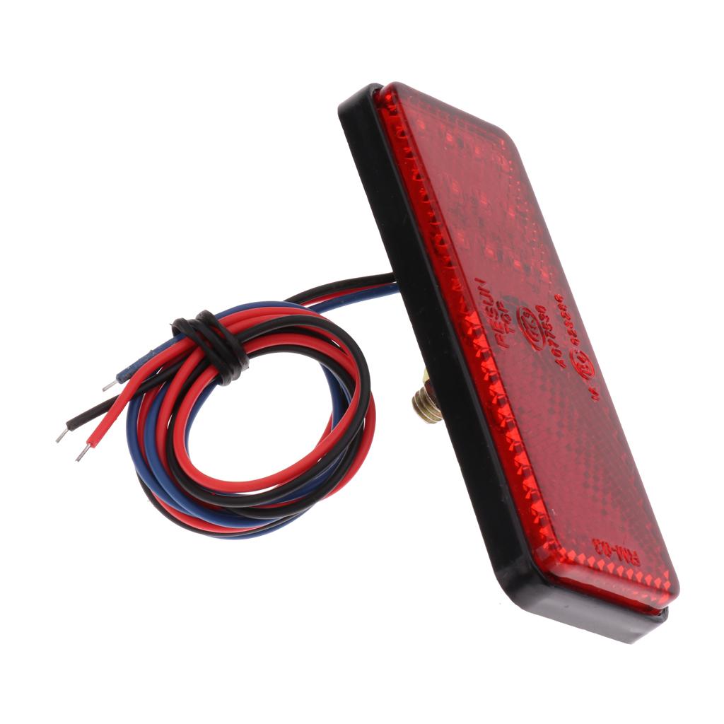 DC 12V 24 SMD LED Reflector Brake Light Turn Signal Warning Lamp For Car Motorcycle SUV RV