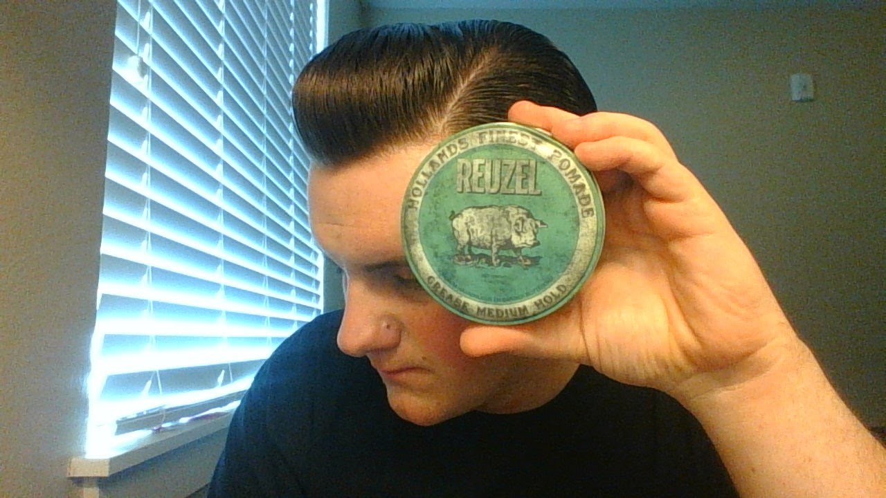 Sáp Vuốt Tóc Reuzel Green Pomade 35g - Hàng chính hãng